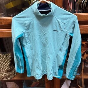 Reebok Aqua and Teal Athletic cold gear  Top
